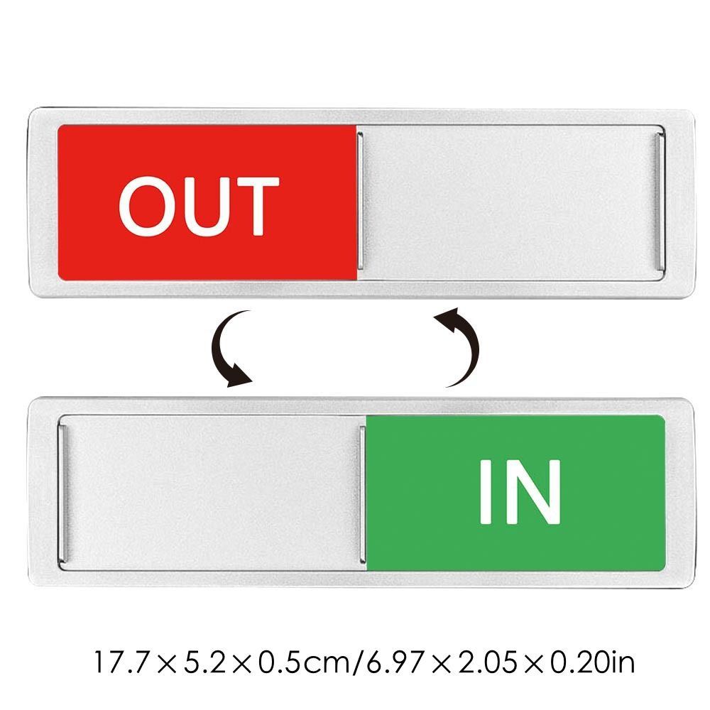 Self Adhesive Office Door Sign ABS Door Slider Signs Hotel Bulletin Board Office Room