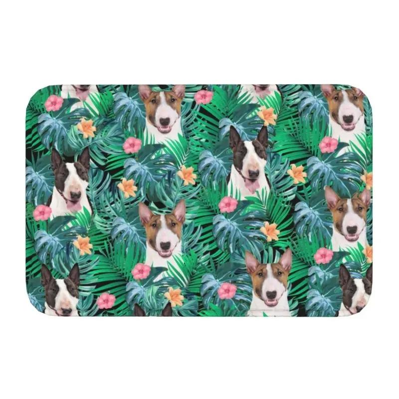 Staffordshire Bull Terrier Dog Door Floor Kitchen Bath Mats Outdoor EBT Cute Love Doormat Garage Entrance Rug Carpet Footpad
