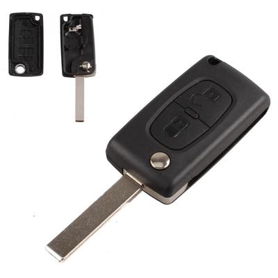 2 Button Car Replacement Flip Key Fob Case Shell Blade for 207 307 308 407