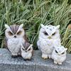 Kunstmatige decoratieve ornamenten voor buitenkorridors, patio's, tuinen en binnenplaatsen, creatieve en schattige uil-moeder-en-kind decoraties