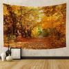 Forest Pathway in the Misty Mountain Tapestry Wall Hanging Art Nature Landscape Tapestries Home Decor for Living Room Bedroom