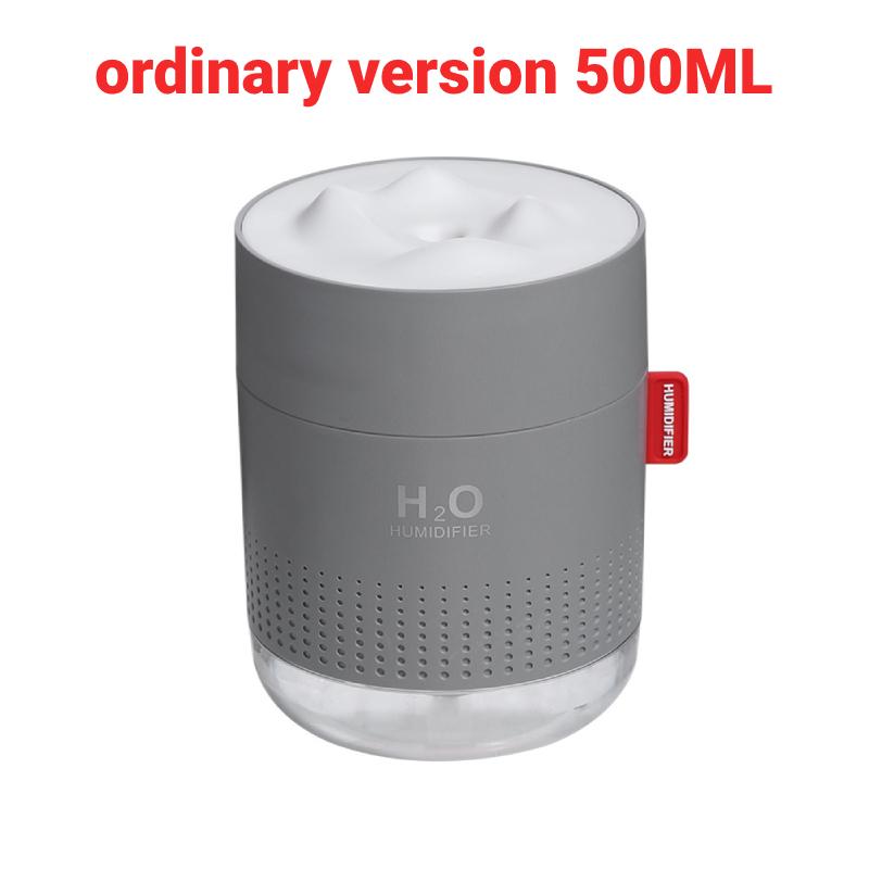 

500 мл USB увлажнитель диффузор Snow Mountain мини портативный электрический увлажнитель тумана светодиодный ночник серый