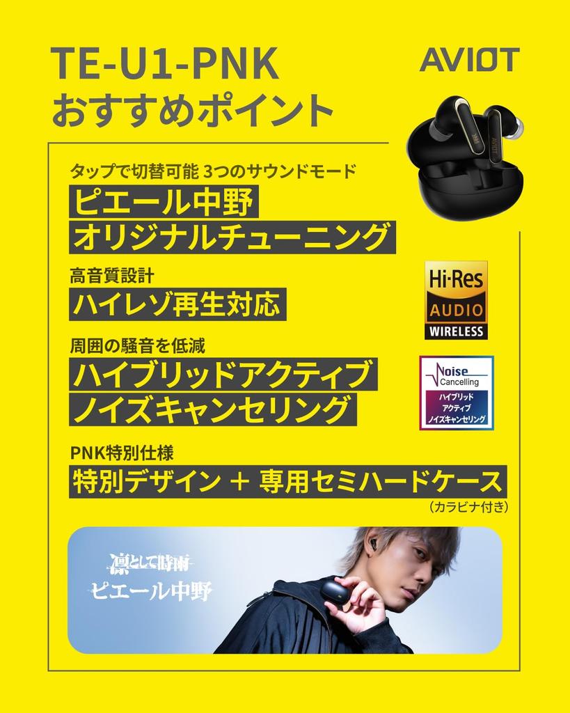 AVIOT Piaphone 9 True Wireless Bluetooth Up to Hours of Noise Wireless Waterproof and Dustproof Lightweight Ambient Sound Low Latency Multipoint