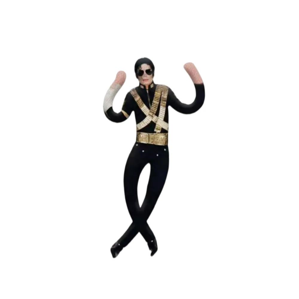 Neu/;  Anime Michael Jackson Cosplay Requisitenpuppe Plüsch gefüllte Figur Puppen Zimmerdekoration Abstrakte Gelenkbeweglichkeit Requisiten Geschenk gray