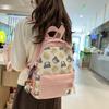 Cute Cartoon Bear Backpack For Kids Large Capacity School Backpack With Air Cushion Straps