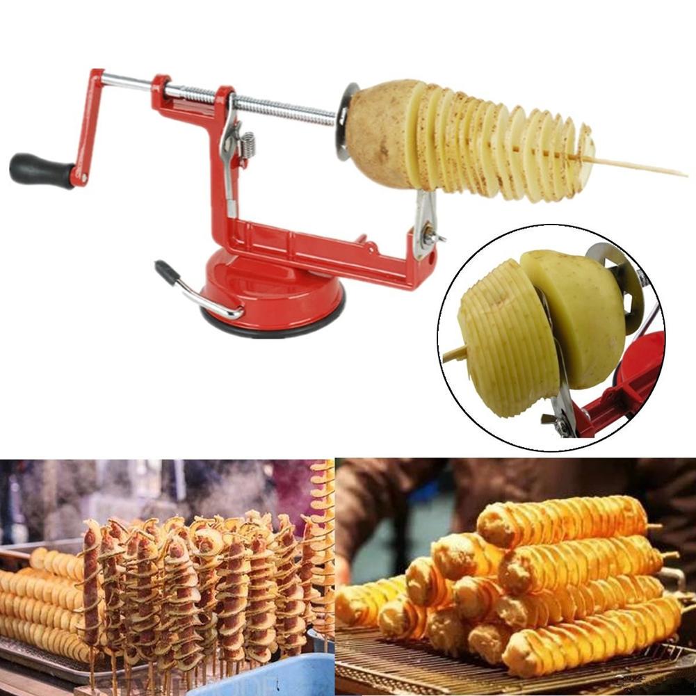 Potato Spiral Cutter Chips Stainless Steel Vegetable Slicer Kitchen Tools