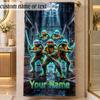Beach TowelTeenage Mutant Ninja Turtles Custom Name Text Personalized Soft Towel for Beach Pool Indoor Home Decor Gift