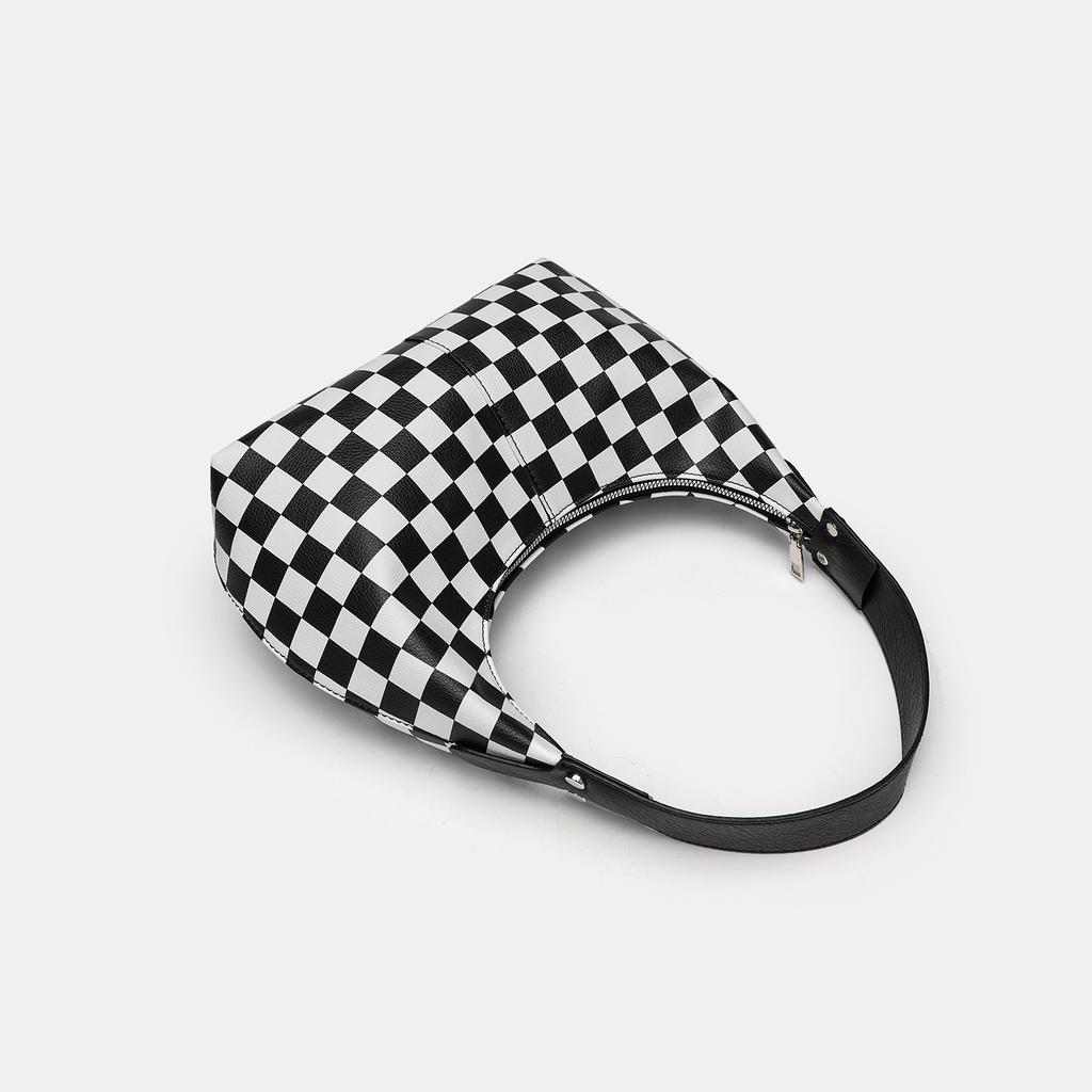 Retro Plaid Chessboard Underarm Bag Dumpling Bag Commuter Versatile Women'S Bag Women'S Handbag Bag