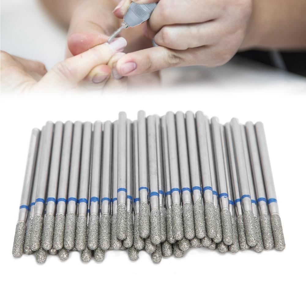 

50pcs Portable Dead Skin Removal Bits Diamond Nail Grinding Head Cuticle Removal Bits Nail Art Shop