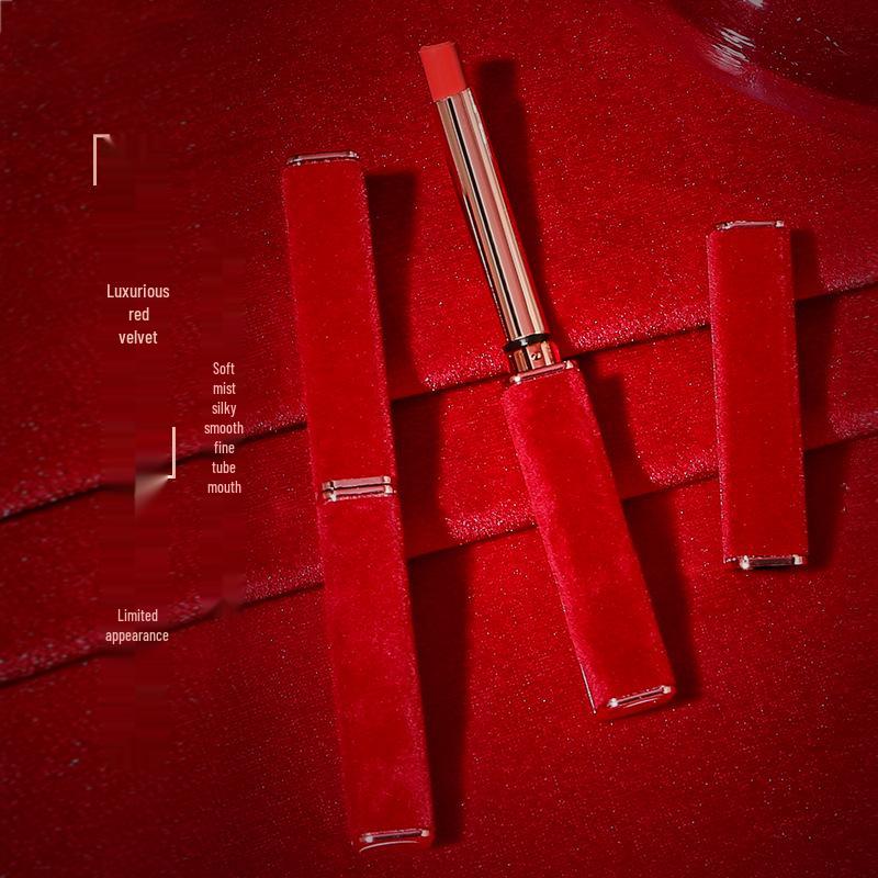 Yuli Yula Soft Velvet Lipstick: Long-lasting, non-drying, matte finish, beginner-friendly, authentic tube lipstick.