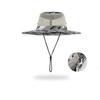 Summer Camouflage Bucket Hat Outdoor Breathable Mesh Sunshade Hat Men's Panama Hat Bucket Hat Travel Camping Climbing Fishing Cap UV Protection Hat