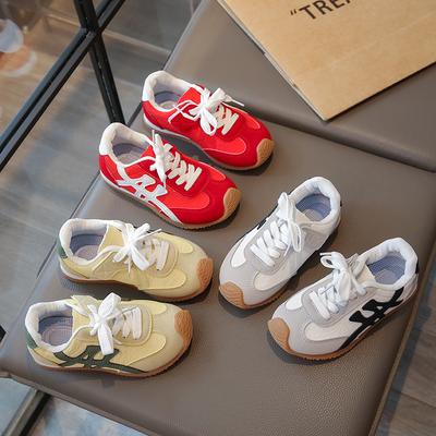 Children's Forrest Gump Shoes 2025 New Girls Breathable Casual Shoes Spring and Autumn Boys Sports Shoes Medium and Older Children's Net Shoes