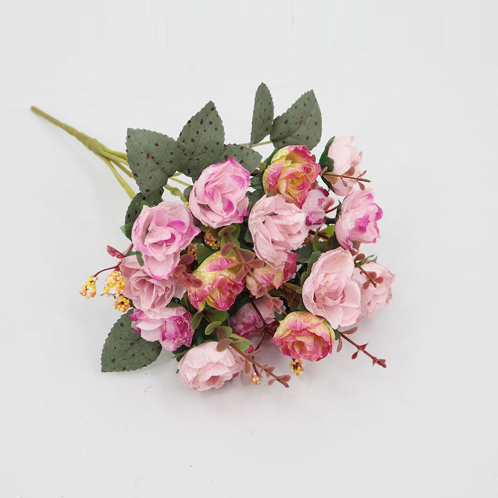Multicolor Rose Bouquet Artificial Flower 21 Heads Simulation Flowers New Faux Rose Flower  Gifts