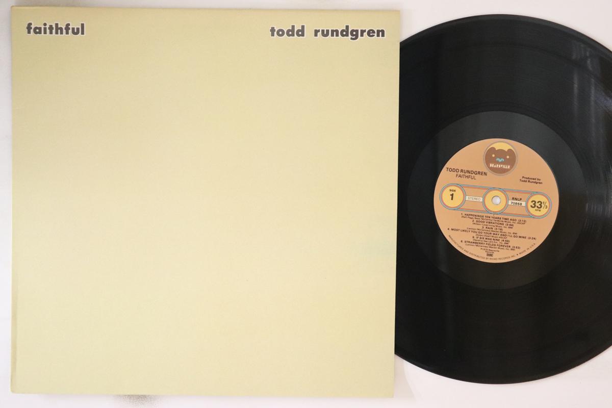 

LP Пластинка ТОДД РАНДГРЕН - Faithful RNLP70868 BEARSVILLE 1987 США Рок Б/У