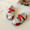 Girls Closed‑Toe Sandals Summer Kids Slip‑On Princess Shoes Fashion Elegant Ballet Flat Shoes for Girls