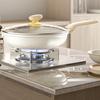 COOKER KING Non-Stick Frying Pan with Medical Stone Coating, Multi-Functional Low-Smoke Pan, 28cm