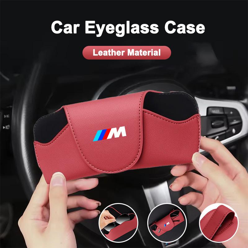 Car Interior Glasses Case Sun Visor Sunglasses Box Holder For BMW 1 2 3 4 5 6 7 X Series Z4 G11 G30 X1 F48 X2 F39 X3 G01 X4 G02 mkdf86