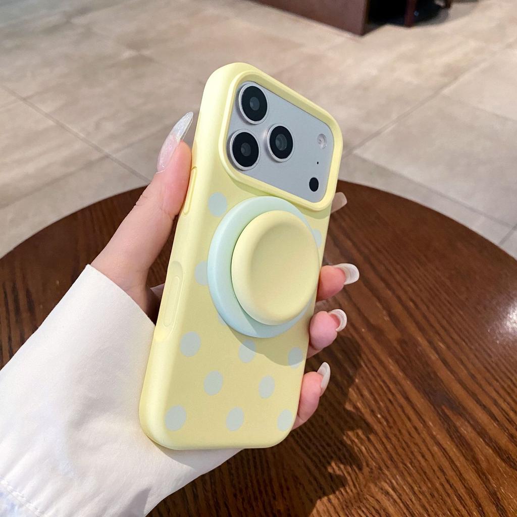 17 Suitable for iPhone17promax Color Polka Dot Magnetic Mobile Phone Case Apple 17pro Anti-drop Protective Case