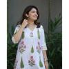 Indian Designer Cotton Rayon Kurta Pant Set Women Party Wear Top Tunic Kurti VF-20160a