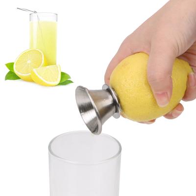 Hand-Entsafter Ausgießer Schraube Edelstahl Saftauspresser Manuell Zitronenpresse Gadgets Obstwerkzeug Für Zitrone Orange Limetten Zitrusfrüchte