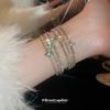 Elegant Geometric Zircon Bracelet: Multi-layered, Chic, and High-end