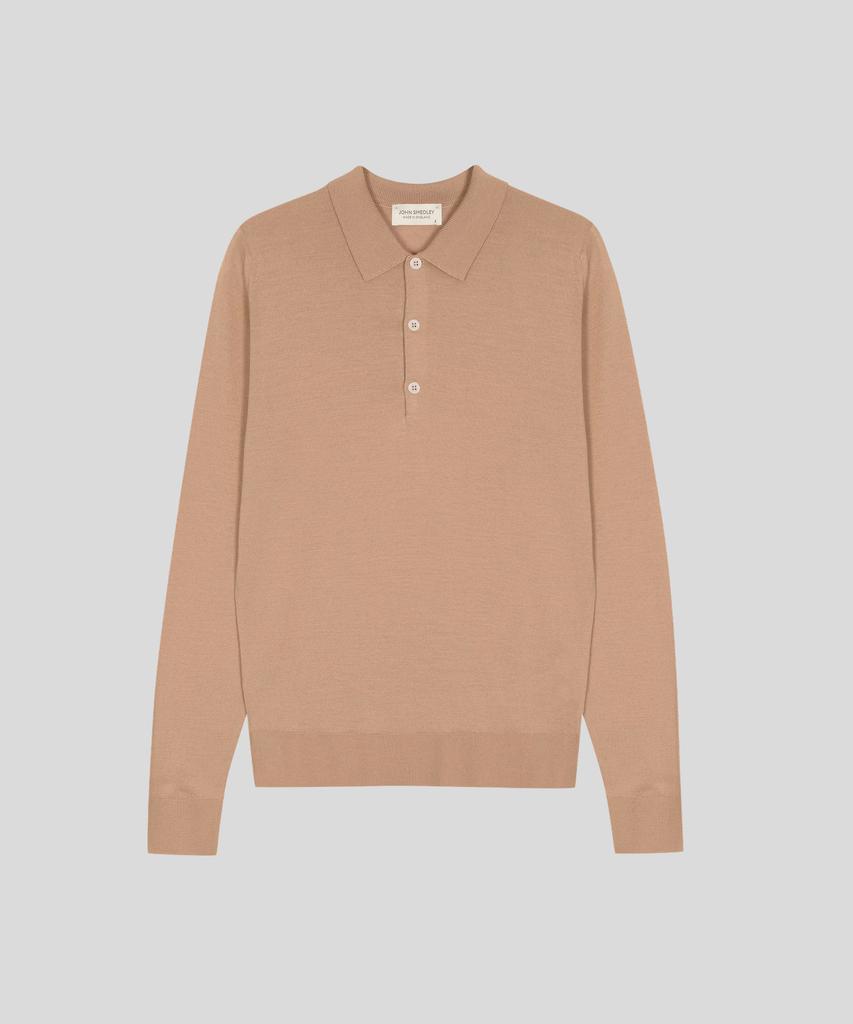 JOHN SMEDLEY Belper Extra Fine Merino Wool Standard Fit Polo Knit Seasonal 9 Colors (B Type)