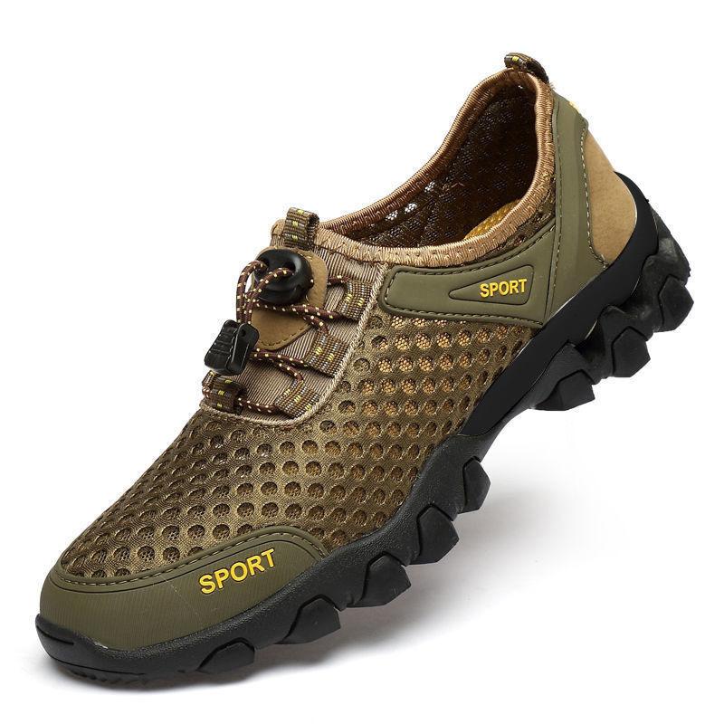 

МОДНЕ ВЗУТТЯ Чоловічі дихаючі спортивні кросівки Спортивне взуття для бігу Відкритий жіночий теніс Тренажер для тренажерного залу 44 світло-коричневого кольору