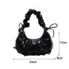 Cute Bow Tie Design Underarm Bags for Women Y2K Korean Fashion Handbags and Purses Pu Leather Shoulder Bag Designer Bag CLE