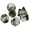 Multi-sided Digital DiceDND Game Dice 7pcs Polyhedral Double Colors Dice with Tube for RPG Board Game Party Supplies