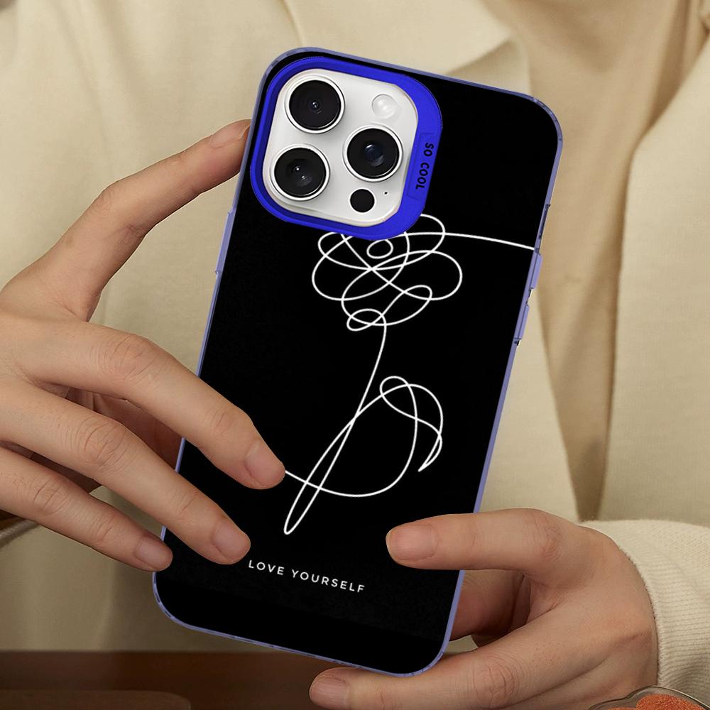 Cute Love Yourself Phone Case For IPhone 16 15 14 13 12 11 Pro Max X XR XSMAX 8 7 Plus Matte Shockproof Back Cover