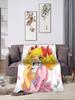 Candy Candy Manga Blanket Soft Quality Bedding Throw for Spring Home Decor Students Novelty Bedspread