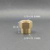 1/8" 1/4" 3/8" 1/2" 3/4" 1" BSPP Femmina Ottone Accoppiatore Riduttore Uguale Raccordo Tubo Connettore Adattatore Acqua Carburante Gas Olio