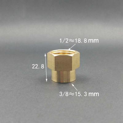 1/8" 1/4" 3/8" 1/2" 3/4" 1" BSPP Femmina Ottone Accoppiatore Riduttore Uguale Raccordo Tubo Connettore Adattatore Acqua Carburante Gas Olio