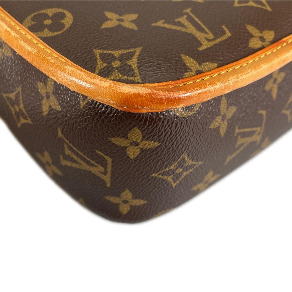 Louis Vuitton Sologne M42250 Shoulder Bag Brown Women Used