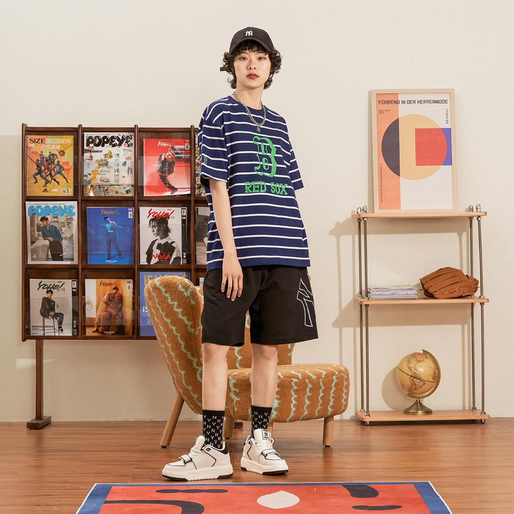 New MLB SS23 T-Shirt Unisex Navy Blue 3ATSB3033-43NYS