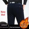 Men's Loose Straight-Leg Corduroy Pants - Pure Cotton Casual Wear for Autumn/Winter