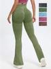 Pantaloni da Yoga a Vita Alta a Gamba Larga Sollevamento Glutei - Stile Europeo e Americano