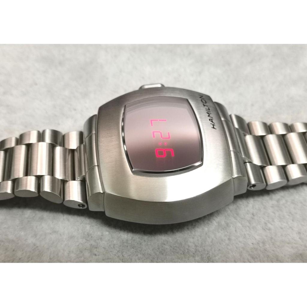 Used Superb condition HAMILTON Hamilton H524140 PSR Pulsar Red Digital Watch with Box and Warranty