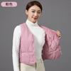 Women V Neck Sleeveless Fitted Padded Vest Winter Warm Elegant Casual