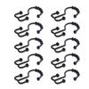 10 Pieces Metal Shower Curtain Rings Rusts Resistant Double Gliding Hooks Rollers for Bathroom Curtains and Liners