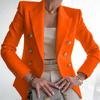 Women's 2025 Autumn/Winter Solid Color Fashion Casual Short Suit Jacket