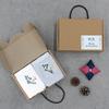 Non-fluorescent embroidered kitchen towel set of 2 for Chuseok