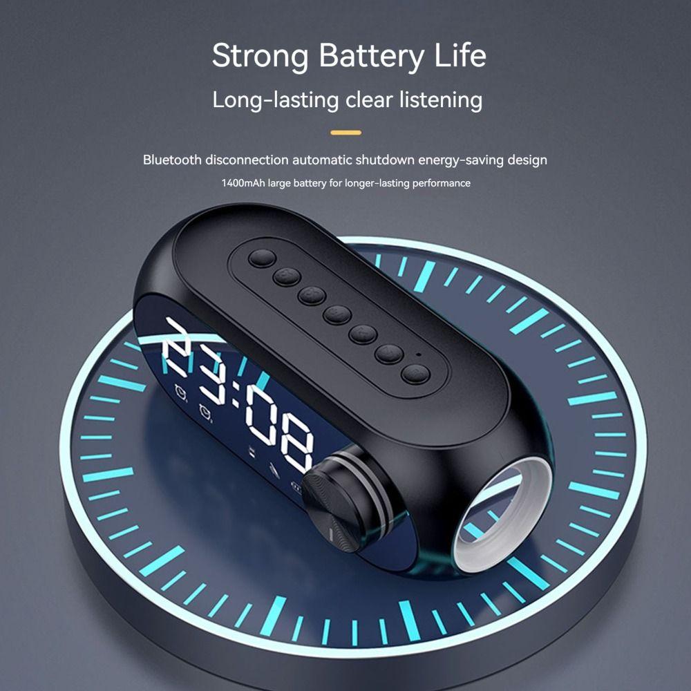 FM Radio Alarm Clock Radio With LED Light 360° Surround Sound Bluetooth Speakers loud Volume Multifunctional