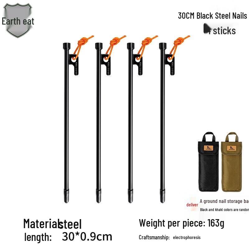 Outdoor Tent & Canopy Pegs with Wind Ropes Set