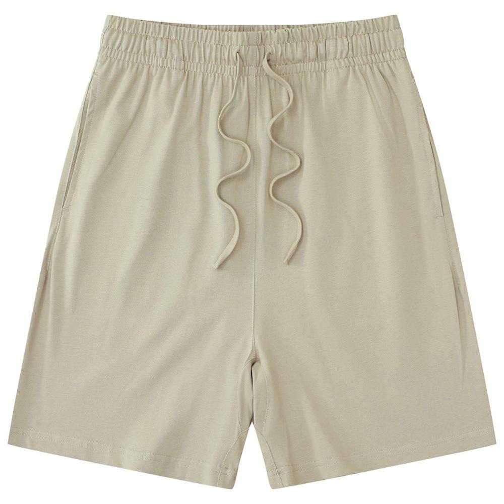 LVLV American Brand Trendy 275g Pure Cotton Loose T-shirt and Sports Shorts Set for Men, Women, and Kids.