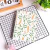 Papier autocollant à décoller des deux côtés Carnet japonais minimaliste Cahier à feuilles mobiles pour étudiants Planificateur rechargeable avec reliure spirale