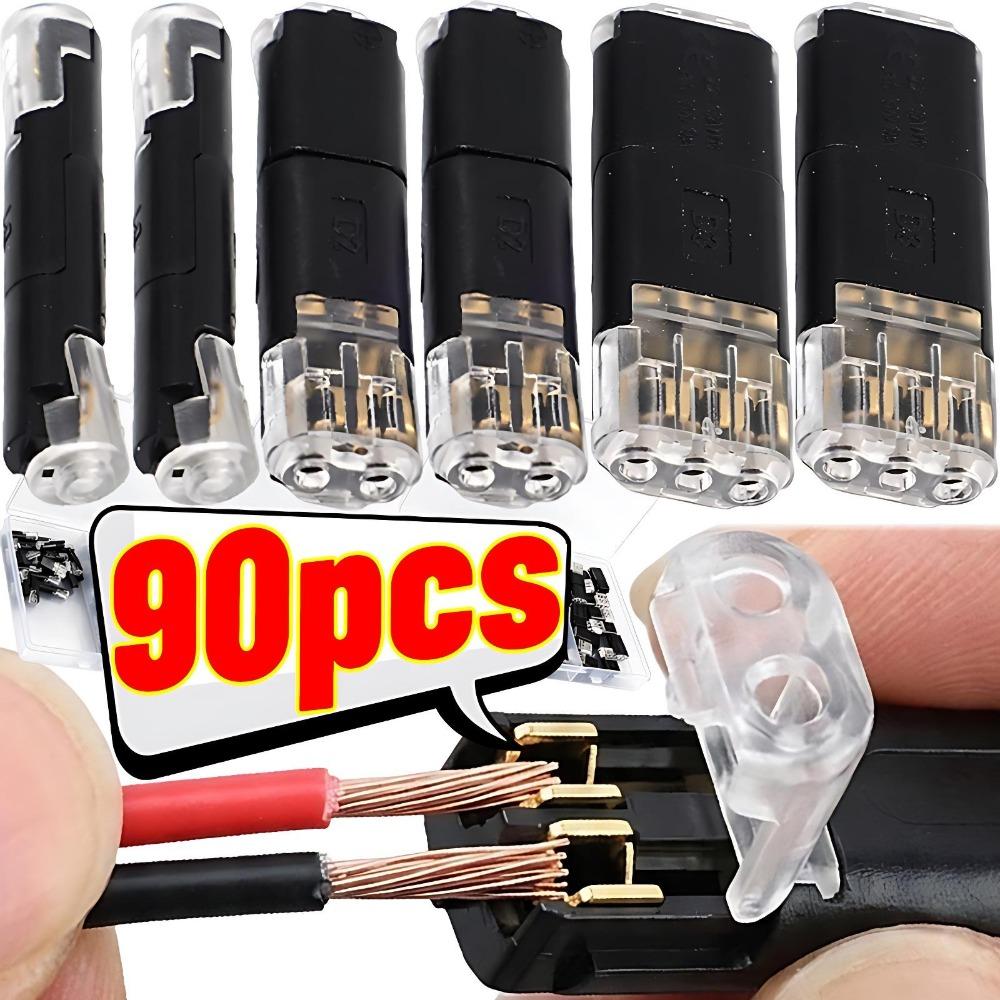D1 D2 D3 Quick Splice Wire Connectors Solderless Push in Cable Terminal Set Auto Car LED Audio Fast Electrical Joint Block Kit