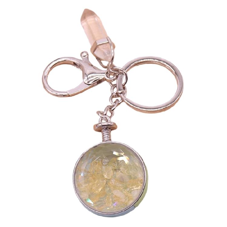 

Multiple Designs Natural Stone Keychain With Photo Frame For Practical Use