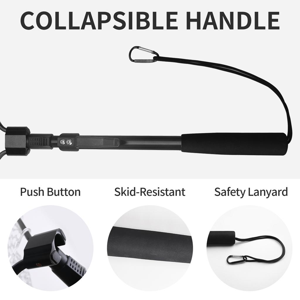 Fishing Tool Kit Fishing Net with Pliers Hook Remover Fish Gripper for Kayak Durable Foldable Fishing Tool Accessories Man Gifts