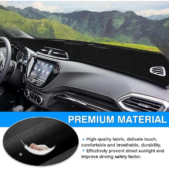 Autorder  Fit For Dashboard Cover Mat For -2025 2026 Chevrolet Trailblazer Accessories Dash Mat Flannel Nonslip Dash Cover Sunshade Glare UV Rays